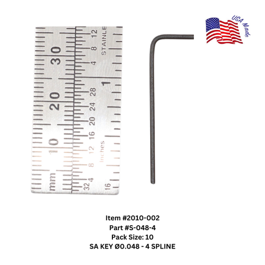 Bristol Spline Short Arm Keys | Bristol Wrench