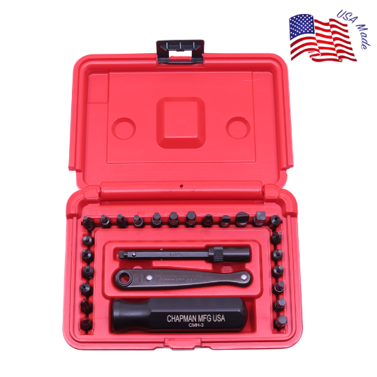 7331 SAE + Metric Allen Hex Screwdriver Set | Chapman MFG