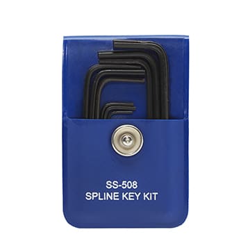 SS-508 Short Arm Spline Set 9 Keys in Pouch | Bristol Wrench