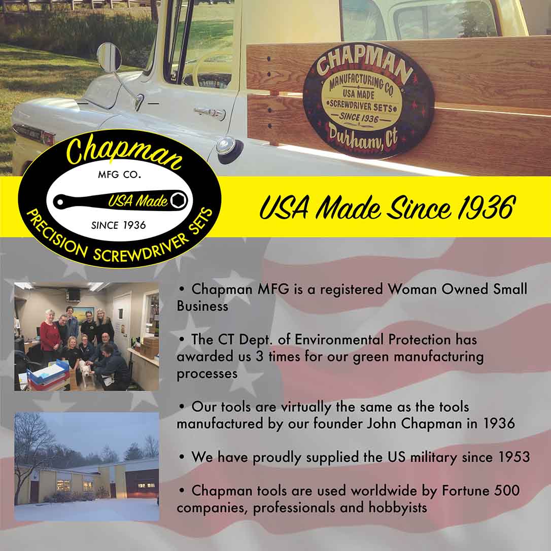 About Chapman MFG - USA MADE TOOLS Since 1936 | Chapman MFG