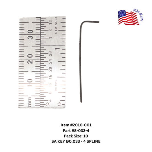 Bristol Spline Short Arm Keys | Bristol Wrench