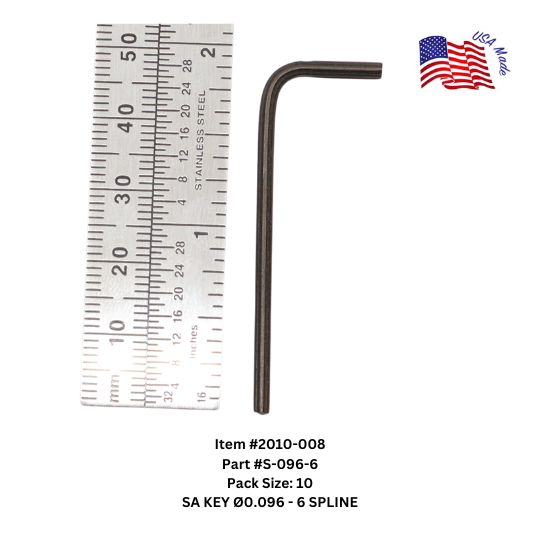 Bristol Spline Short Arm Keys | Bristol Wrench