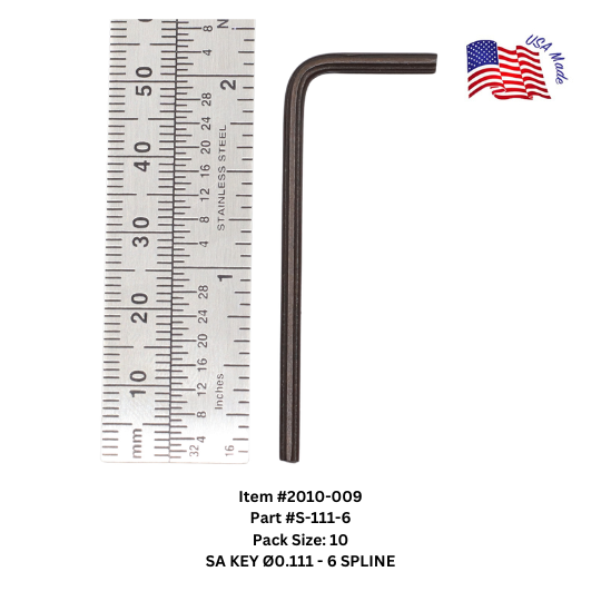Bristol Spline Short Arm Keys | Bristol Wrench