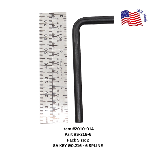 Bristol Spline Short Arm Keys | Bristol Wrench
