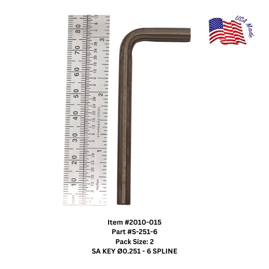 Bristol Spline Short Arm Keys | Bristol Wrench