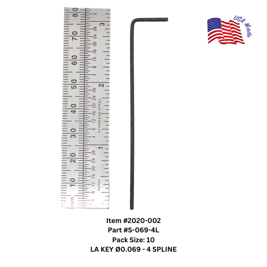 Bristol Spline Long Arm Keys | Bristol Wrench