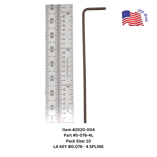 Bristol Spline Long Arm Keys | Bristol Wrench