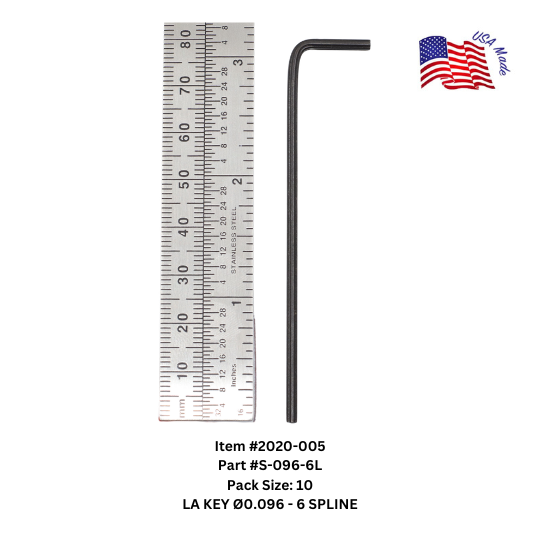 Bristol Spline Long Arm Keys | Bristol Wrench