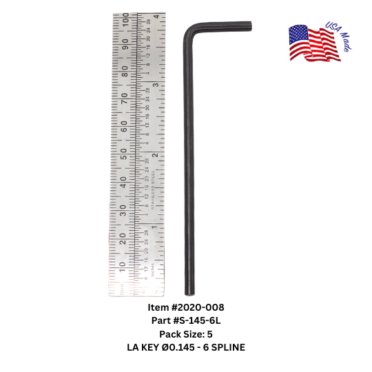 Bristol Spline Long Arm Keys | Bristol Wrench