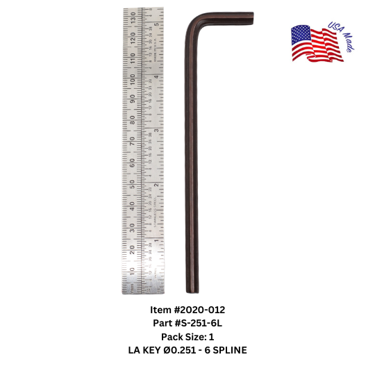 Bristol Spline Long Arm Keys | Bristol Wrench