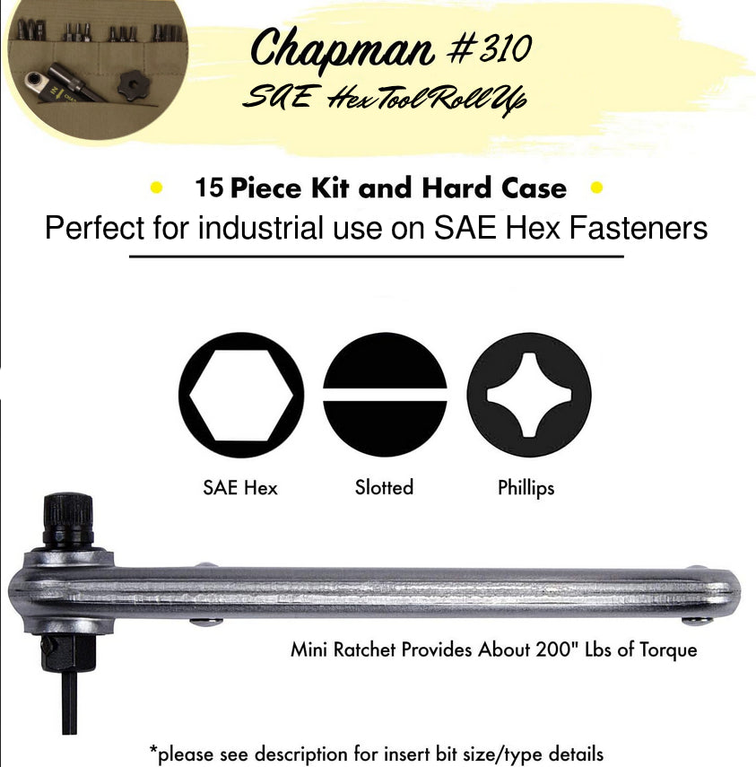 #310 SAE Hex Tool Roll Up | Chapman MFG