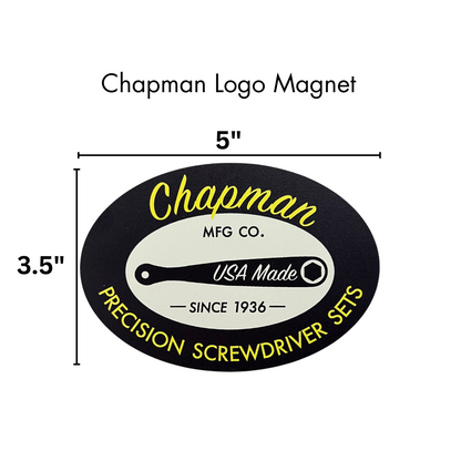 Imán con el logotipo de Chapman | Chapman MFG