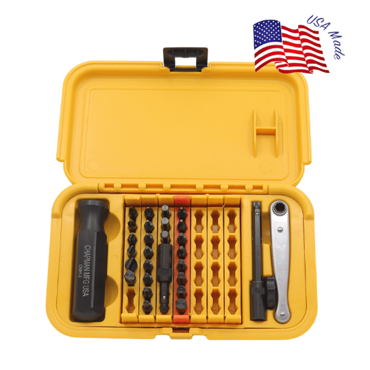 #5573 Deluxe SAE + Metric Allen Hex Screwdriver Set | Chapman MFG