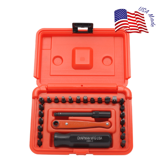 #7331 SAE + Metric Allen Hex Screwdriver Set | Chapman MFG