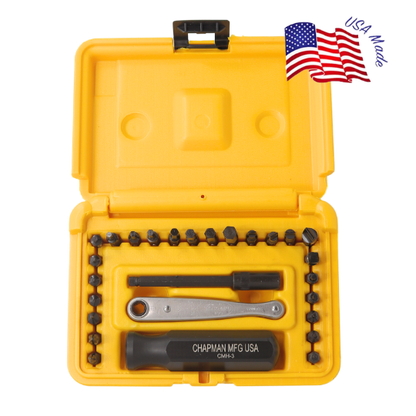 #7341 Standard + Bristol / 6 Spline Screwdriver Set | Chapman MFG