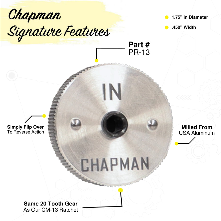 #PR-13 Palm 1/4" Drive Ratchet | Chapman MFG
