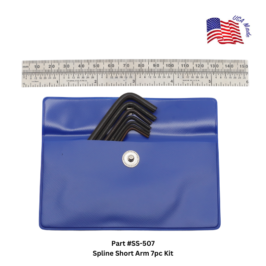 SS-507 Spline Short Arm 7pc Kit | Bristol Wrench