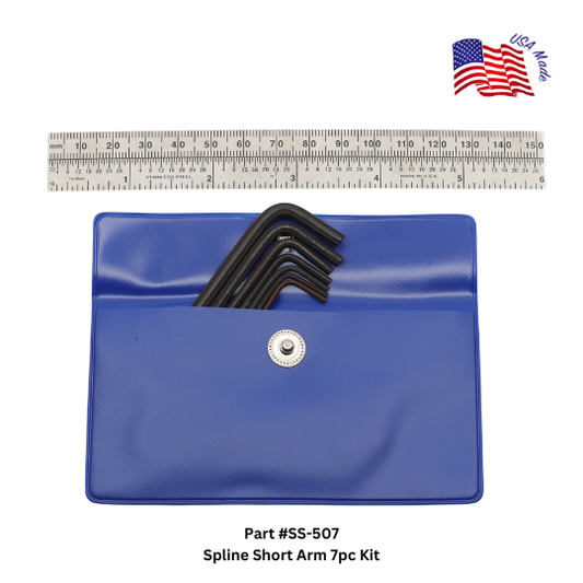 SS-507 Spline Short Arm 7pc Kit | Bristol Wrench