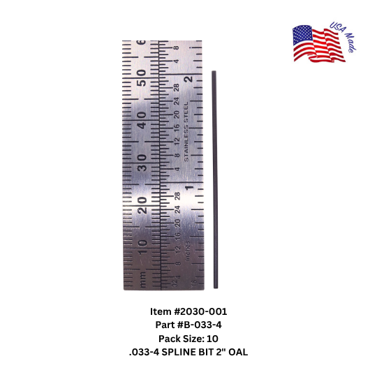 Replacement Bits - Spline | Bristol Wrench – Chapman Manufacturing