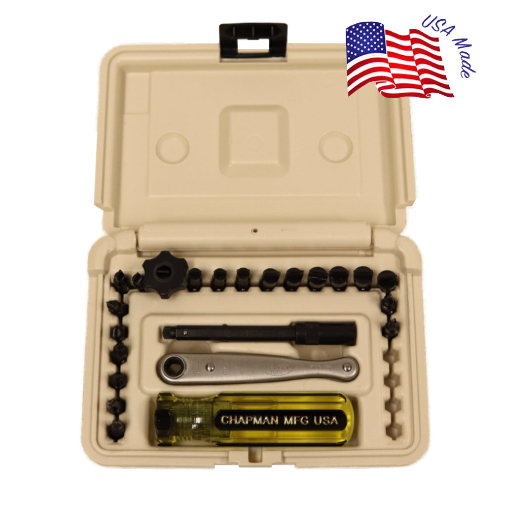 0623 Typewriter Set - This set is specifically designed for repairing and restoring typewriters- Desert Tan  case | Chapman MFG