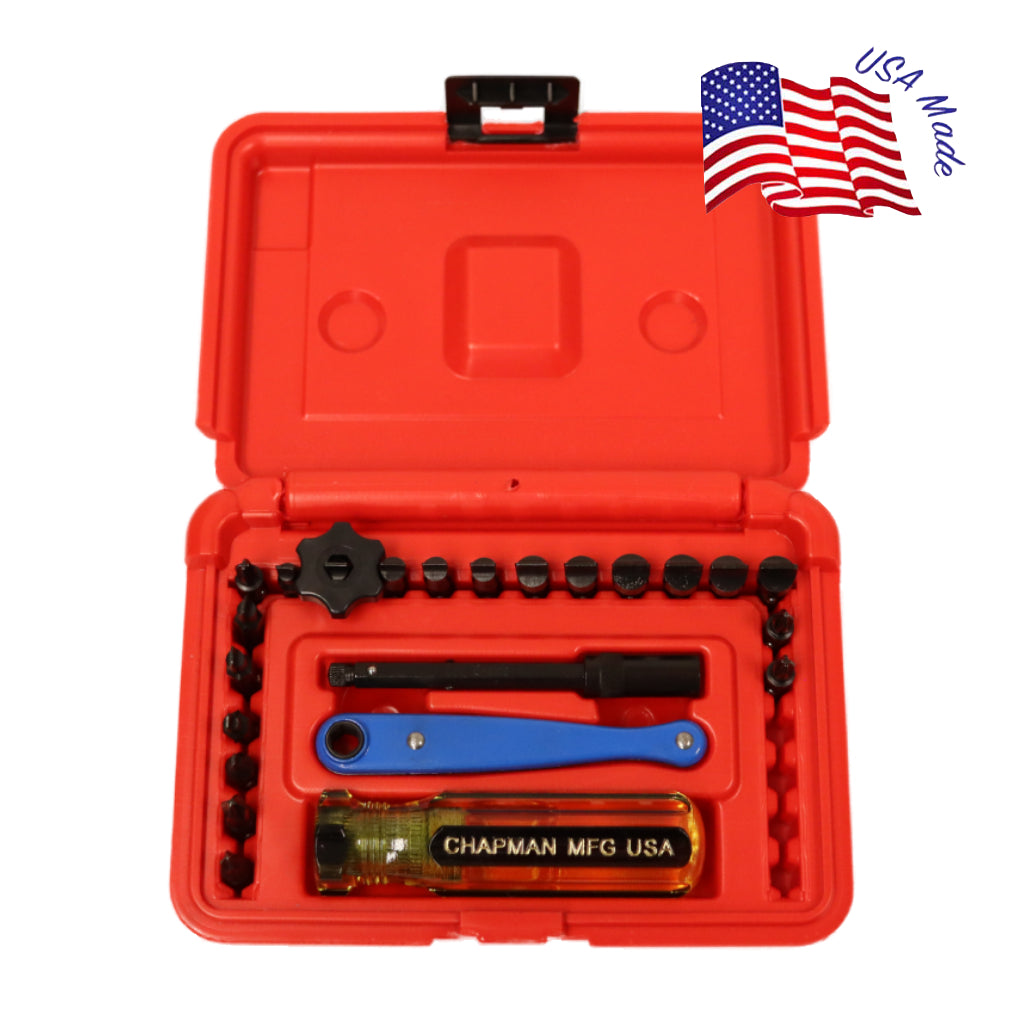 0623 Typewriter Set - This set is specifically designed for repairing and restoring typewriters- Red case | Chapman MFG