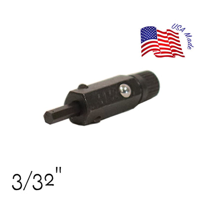 SAE Standard Allen Hex Screwdriver Bit - 3/32" | Chapman MFG Edit alt text