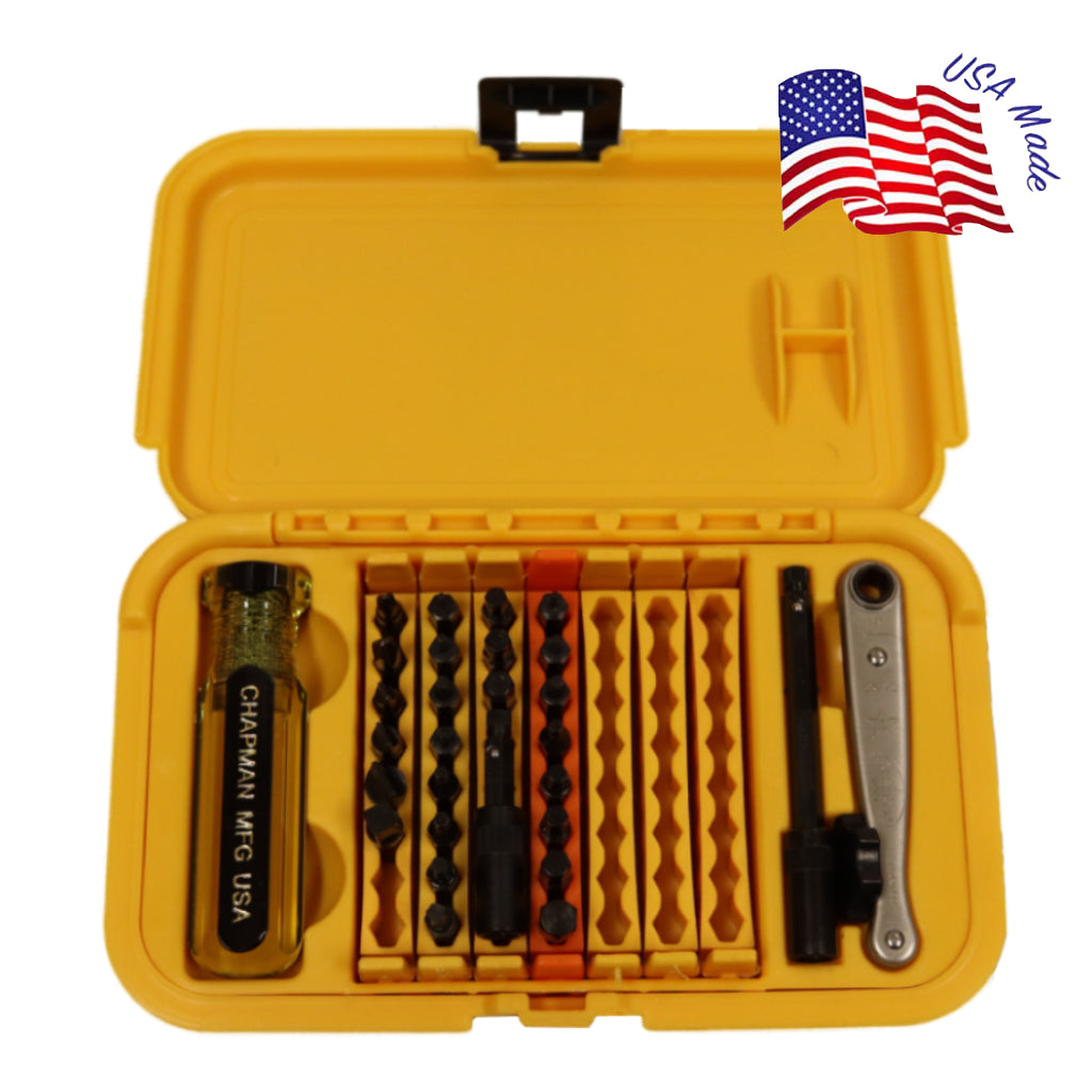 #5573 Deluxe SAE + Metric Allen Hex Screwdriver Set | Chapman MFG