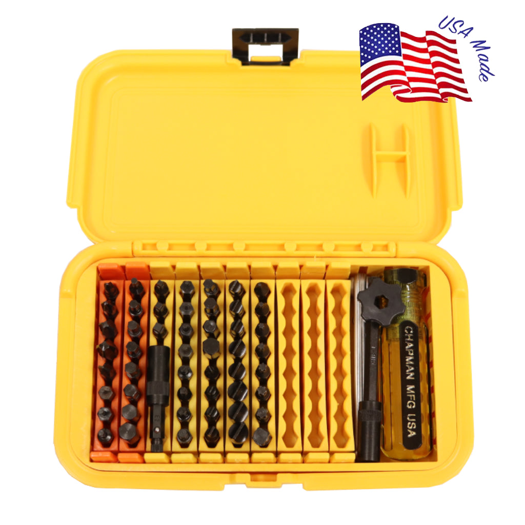 5575 Master Screwdriver Set - in 5580 Yellow case | Chapman MFG