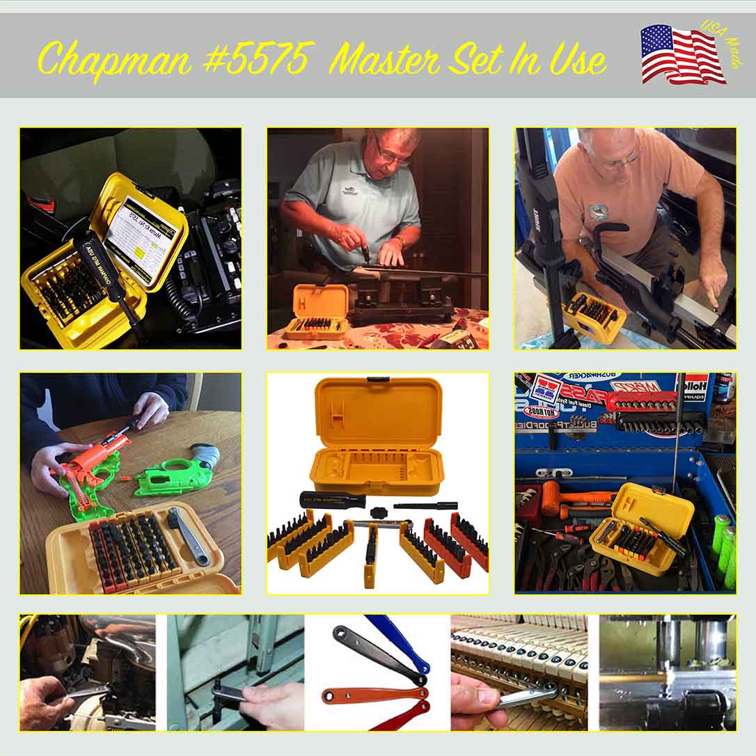 5575 Master Screwdriver Set - Pictured in use | Chapman MFG