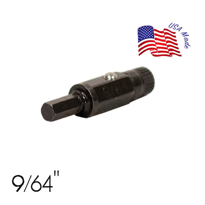 SAE Standard Allen Hex Screwdriver Bit - 9/64" | Chapman MFG Edit alt text