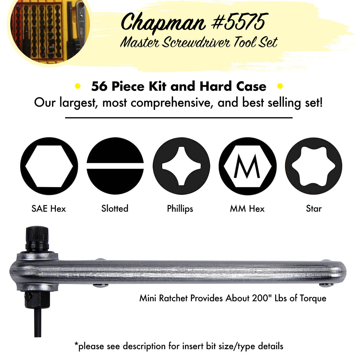 #5575 Master Screwdriver Set | Chapman MFG – Chapman Manufacturing
