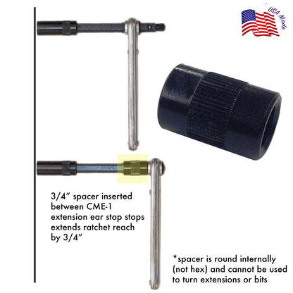 1/4" Bit Extensions & 3/4" Spacer inserted | Chapman MFG
